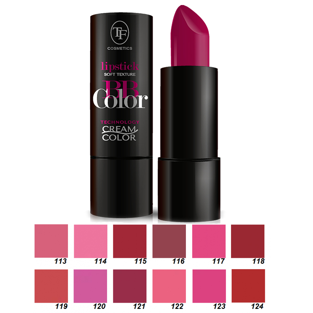 Bb soft. TF Cosmetics BB Color Lipstick. Triumph помада для губ кремовая BB Color cz18. TF кремовая помада для губ "BB Color Lipstick", 113 hjpjdsq. TF BB Color Lipstick палитра.