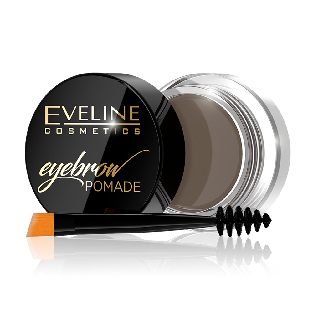 Помада для бровей `Eveline` Eyebrow Pomade тон Dark Brown