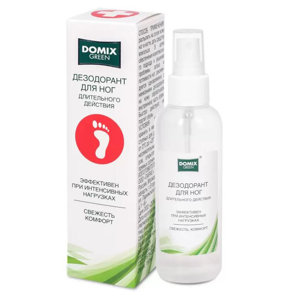 Антиперспирант для ног. Domix Green дезодорант для ног. Domix Green дезодорант для ног длительного действия (спрей) 150 мл. Domix лосьон-спрей стоп грибок 150мл.. 4640021383193 Домикс дезодорант для ног.