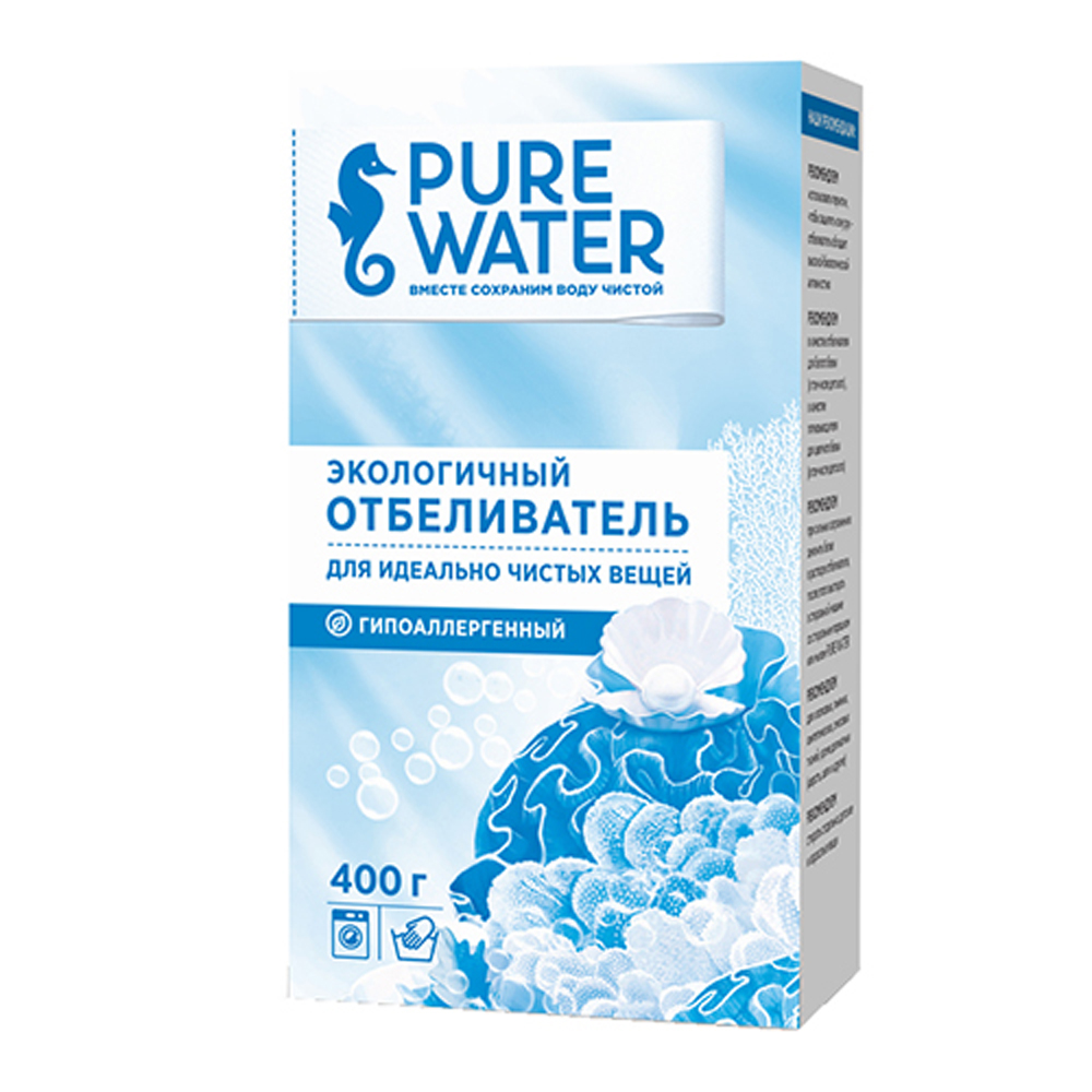 Pure water перевод. Pure Water кислородный отбеливатель. Отбеливатель mi&ko Pure Water. Экологичный отбеливатель mi ko. Отбеливатель пуре Фреш.