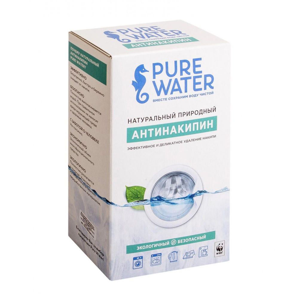 Антинакипин Pure Water 400г. Антинакипин природный (400 г). Средство Pure Water антинакипин природный 400 г. Антинакипин природный Pure Water 400g 408662.